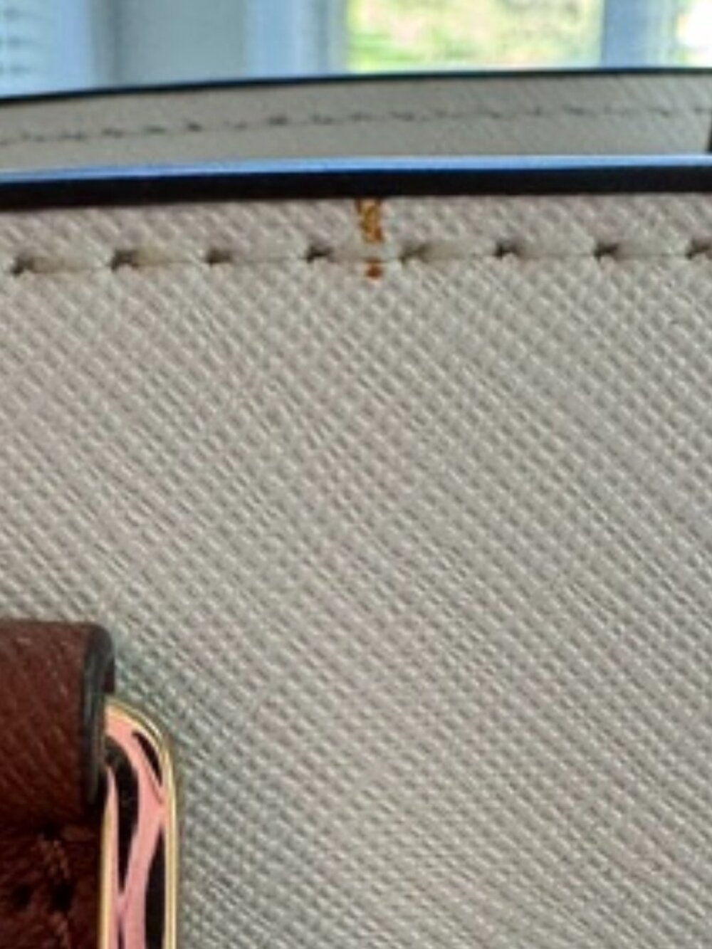 Tory Burch Cream Leather Satchel with Brown Handles and Yellow Floral Strap - Picture 13 of 14